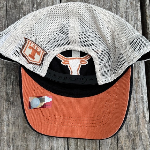 Longhorns Black and Orange Mesh Cap with adjustable strap. - Picture 4 of 5